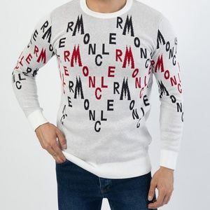 MONCLER MEN SWEATER WHITE BRAND NEW